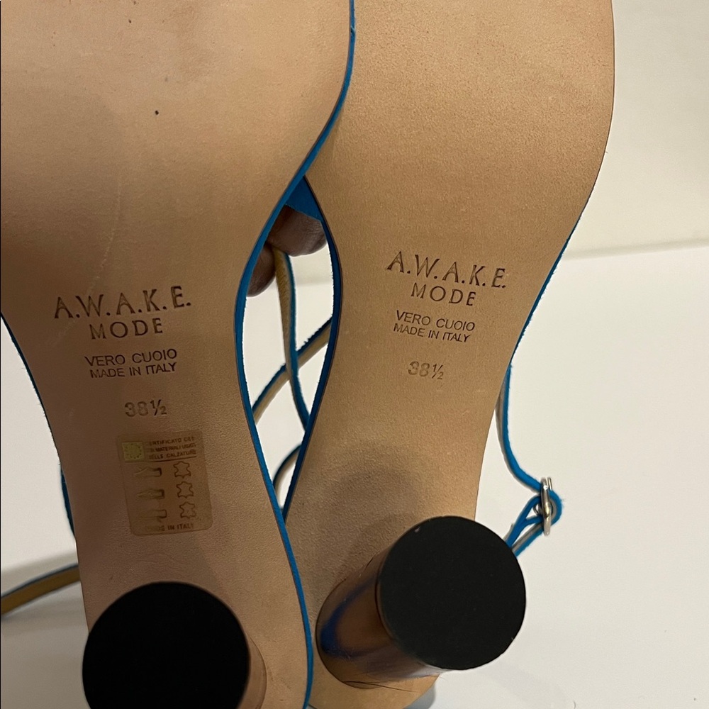 A.W.A.K.W MODE Christine Sandal- Turquoise - Picture 10 of 10